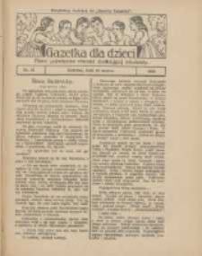 Gazetka dla Dzieci: pismo poświęcone również dorastającej młodzieży: bezpłatny dodatek do "Gazety Polskiej" 1928.03.29 Nr13