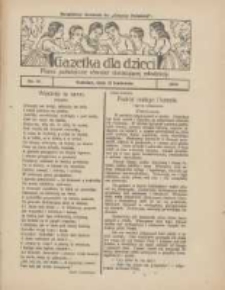 Gazetka dla Dzieci: pismo poświęcone również dorastającej młodzieży: bezpłatny dodatek do "Gazety Polskiej" 1928.04.12 Nr15