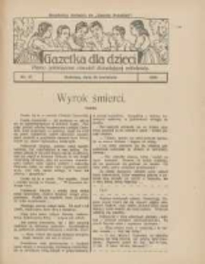 Gazetka dla Dzieci: pismo poświęcone również dorastającej młodzieży: bezpłatny dodatek do "Gazety Polskiej" 1928.04.26 Nr17