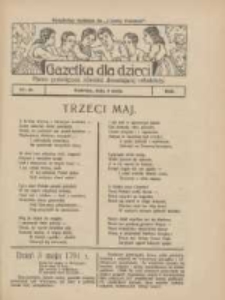 Gazetka dla Dzieci: pismo poświęcone również dorastającej młodzieży: bezpłatny dodatek do "Gazety Polskiej" 1928.05.03 Nr18