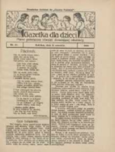 Gazetka dla Dzieci: pismo poświęcone również dorastającej młodzieży: bezpłatny dodatek do "Gazety Polskiej" 1928.06.14 Nr24