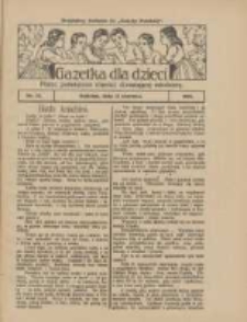 Gazetka dla Dzieci: pismo poświęcone również dorastającej młodzieży: bezpłatny dodatek do "Gazety Polskiej" 1928.06.21 Nr25