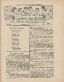 Gazetka dla Dzieci: pismo poświęcone również dorastającej młodzieży: bezpłatny dodatek do "Gazety Polskiej" 1928.06.28 Nr26