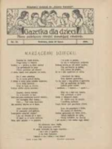Gazetka dla Dzieci: pismo poświęcone również dorastającej młodzieży: bezpłatny dodatek do "Gazety Polskiej" 1928.07.26 Nr30