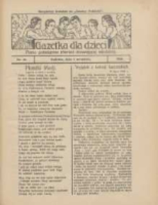 Gazetka dla Dzieci: pismo poświęcone również dorastającej młodzieży: bezpłatny dodatek do "Gazety Polskiej" 1928.09.06 Nr36