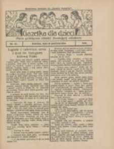 Gazetka dla Dzieci: pismo poświęcone również dorastającej młodzieży: bezpłatny dodatek do "Gazety Polskiej" 1928.10.18 Nr42