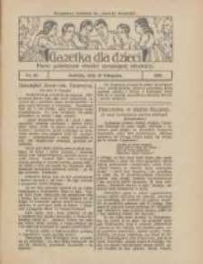 Gazetka dla Dzieci: pismo poświęcone również dorastającej młodzieży: bezpłatny dodatek do "Gazety Polskiej" 1928.11.29 Nr48