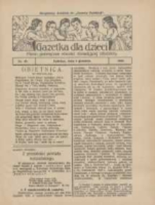 Gazetka dla Dzieci: pismo poświęcone również dorastającej młodzieży: bezpłatny dodatek do "Gazety Polskiej" 1928.12.06 Nr49