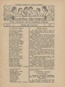 Gazetka dla Dzieci: pismo poświęcone również dorastającej młodzieży: bezpłatny dodatek do "Gazety Polskiej" 1928.12.13 Nr51