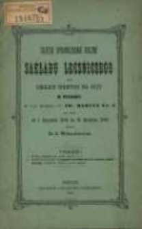 Sprawozdanie Zakładu Leczniczego dla Ubogich Chorych na Oczy w Poznaniu ...