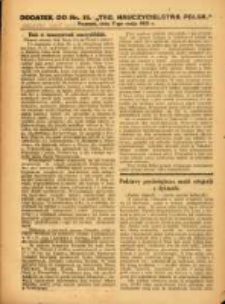 Tygodnik Nauczycielstwa Polskiego organ Związku Dzielnicowego Stowarzyszeń Nauczycieli Polaków. R.3 1921 nr15 dodatek