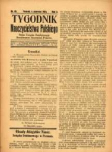 Tygodnik Nauczycielstwa Polskiego organ Związku Dzielnicowego Stowarzyszeń Nauczycieli Polaków. R.3 1921 nr19