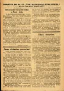 Tygodnik Nauczycielstwa Polskiego organ Związku Dzielnicowego Stowarzyszeń Nauczycieli Polaków. R.3 1921 nr27 dodatek