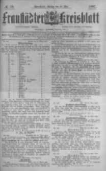 Fraust&auml;dter Kreisblatt. 1887.05.20 Nr39