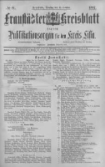 Fraustädter Kreisblatt. 1887.10.18 Nr81