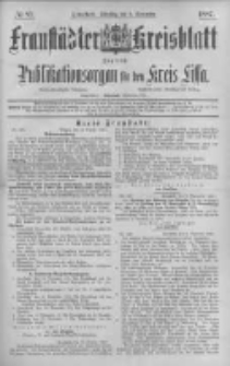 Fraustädter Kreisblatt. 1887.11.08 Nr87