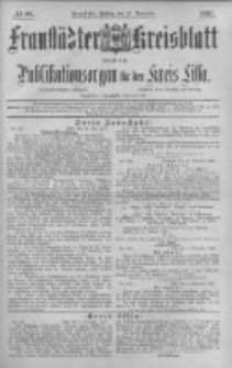 Fraustädter Kreisblatt. 1887.11.11 Nr88