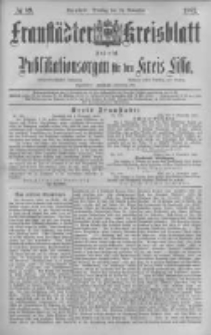 Fraustädter Kreisblatt. 1887.11.15 Nr89