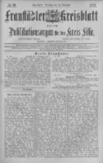 Fraustädter Kreisblatt. 1887.11.15 Nr89