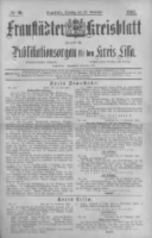 Fraustädter Kreisblatt. 1887.11.22 Nr91