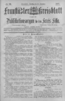 Fraustädter Kreisblatt. 1887.12.20 Nr99