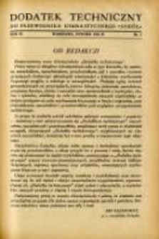 Dodatek Techniczny do Przewodnika Gimnastycznego "Sokół" 1935.01 R.11 Nr1
