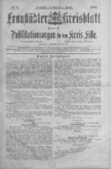 Fraustädter Kreisblatt. 1888.01.03 Nr1