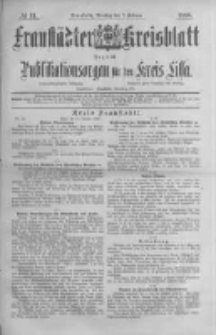 Fraustädter Kreisblatt. 1888.02.07 Nr11