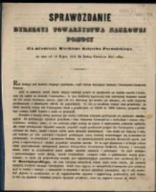 Sprawozdanie Dyrekcyi Towarzystwa Naukowej Pomocy dla Młodzieży Wielkiego Księstwa Poznańskiego za czas od 1go Lipca 1950 do końca Czerwca 1951 roku