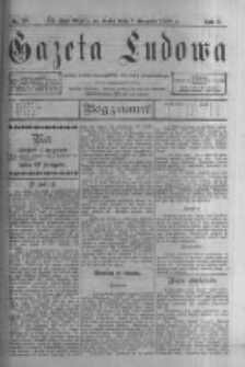 Gazeta Ludowa: pismo polsko-ewangelickie dla ludu mazurskiego. 1900.08.01 R.5 nr58