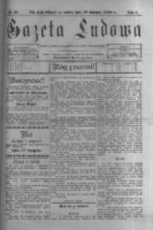 Gazeta Ludowa: pismo polsko-ewangelickie dla ludu mazurskiego. 1900.08.18 R.5 nr63