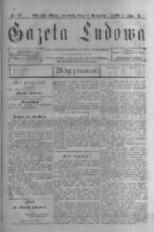 Gazeta Ludowa: pismo polsko-ewangelickie dla ludu mazurskiego. 1900.11.14 R.5 nr87