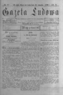 Gazeta Ludowa: pismo polsko-ewangelickie dla ludu mazurskiego. 1900.11.21 R.5 nr89