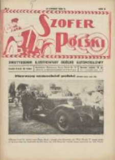 Szofer Polski: dwutygodnik ilustrowany og&oacute;lno automobilowy 1926.02.15 R.2 Nr4