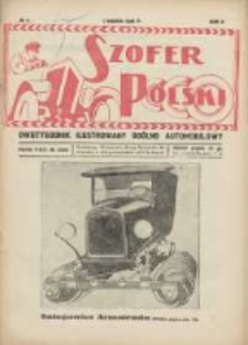 Szofer Polski: dwutygodnik ilustrowany og&oacute;lno automobilowy 1926.03.01 R.2 Nr5