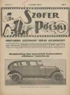 Szofer Polski: dwutygodnik ilustrowany og&oacute;lno automobilowy 1926.06.01 R.2 Nr10/11