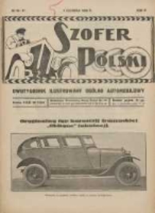 Szofer Polski: dwutygodnik ilustrowany ogólno automobilowy 1926.06.01 R.2 Nr10/11