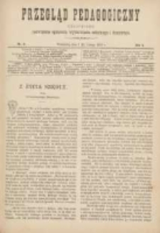 Przegląd Pedagogiczny:czasopismo poświęcone sprawom wychowania szkolnego i domowego 1887.02.03(15) R.6 Nr4