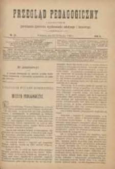 Przegląd Pedagogiczny:czasopismo poświęcone sprawom wychowania szkolnego i domowego 1887.06.15(03) R.6 Nr12