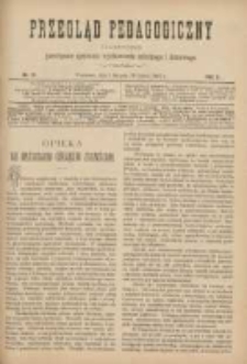 Przegląd Pedagogiczny:czasopismo poświęcone sprawom wychowania szkolnego i domowego 1887.08.01(07.20) R.6 Nr15