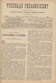 Przegląd Pedagogiczny:czasopismo poświęcone sprawom wychowania szkolnego i domowego 1887.09.01(08.20) R.6 Nr17
