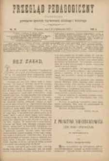 Przegląd Pedagogiczny:czasopismo poświęcone sprawom wychowania szkolnego i domowego 1887.10.03(15) R.6 Nr20