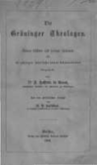 Die Gröninger Theologen seinen frühern und jetzigen Zuhörern am 25-jährigen Jubelfeste seines Amtsantrittes