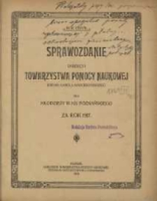 Sprawozdanie Dyrekcyi Towarzystwa Pomocy Naukowej imienia Karola Marcinkowskiego dla Młodzieży W. Ks. Poznańskiego za rok 1917