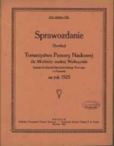 Sprawozdanie Dyrekcji Towarzystwa Pomocy Naukowej dla Młodzieży męskiej Wielkopolski imienia Dr. Karola Marcinkowskiego Tow.zap. za rok 1925