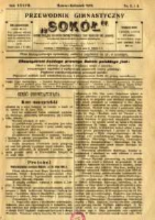 Przewodnik Gimnastyczny "Sokół": organ Związku Polskich Gimnastycznych Towarzystw Sokolich we Lwowie 1920.03/04 R.37 Nr3/4