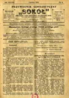 Przewodnik Gimnastyczny "Sokół": organ Związku Polskich Gimnastycznych Towarzystw Sokolich we Lwowie 1920.06 R.37 Nr6
