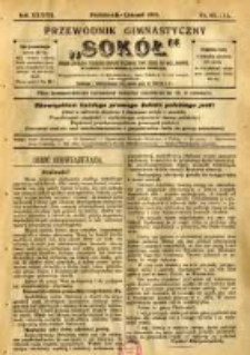 Przewodnik Gimnastyczny "Sokół": organ Związku Polskich Gimnastycznych Towarzystw Sokolich we Lwowie 1920.10/11 R.37 Nr10/11