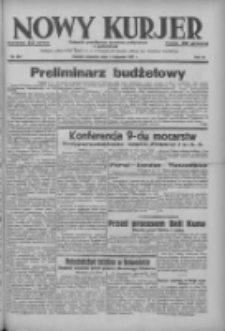 Nowy Kurjer: dziennik poświęcony sprawom politycznym i społecznym 1937.11.04 R.48 Nr254
