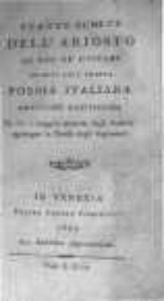 Stanze scelte dell'Ariosto ad uso de' giovani amanti dell'onesta poesia italiana